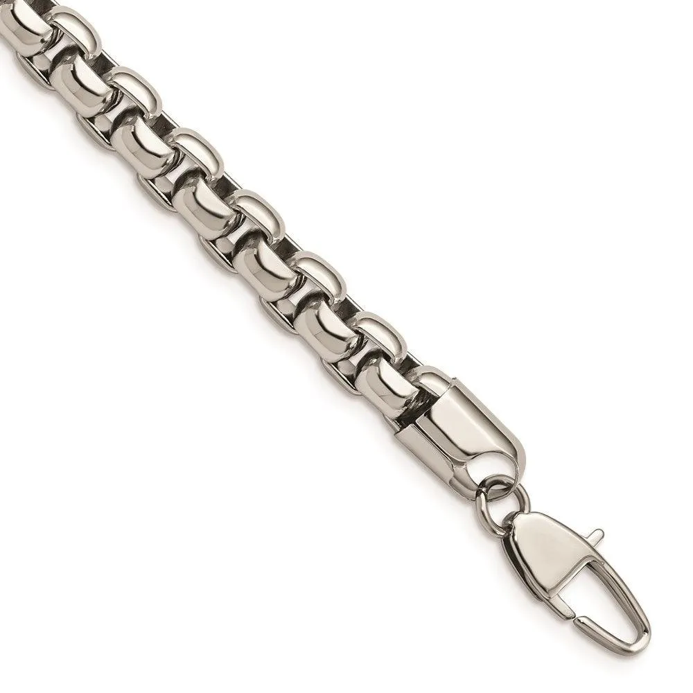 Stainless Steel Polished 9in. Bracelet 
