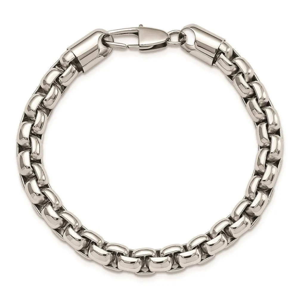 Stainless Steel Polished 9in. Bracelet