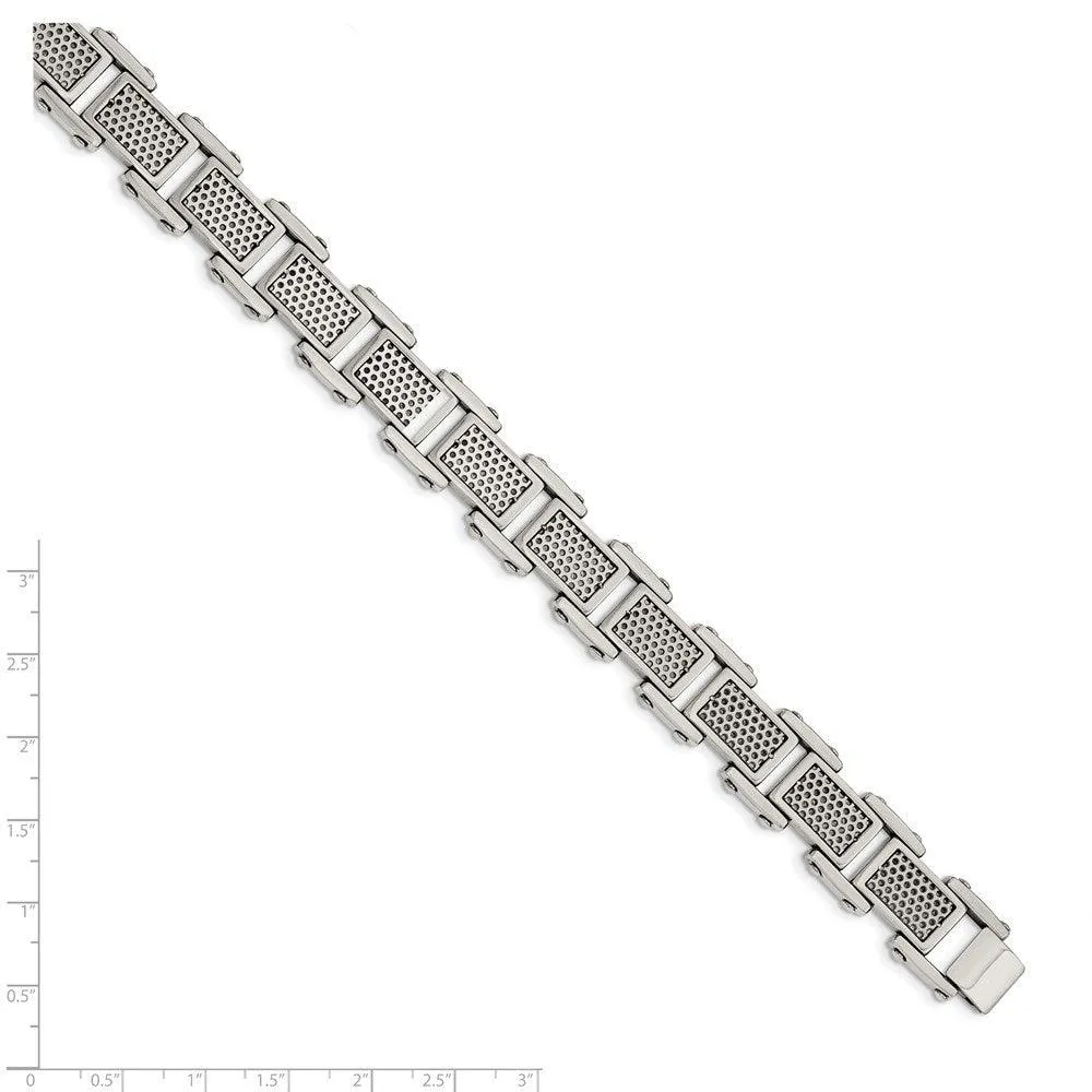 Stainless Steel Polished and Brushed Bracelet