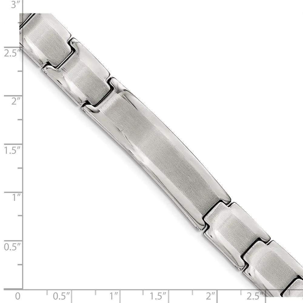 Stainless Steel Polished and Brushed ID 8.25in Bracelet