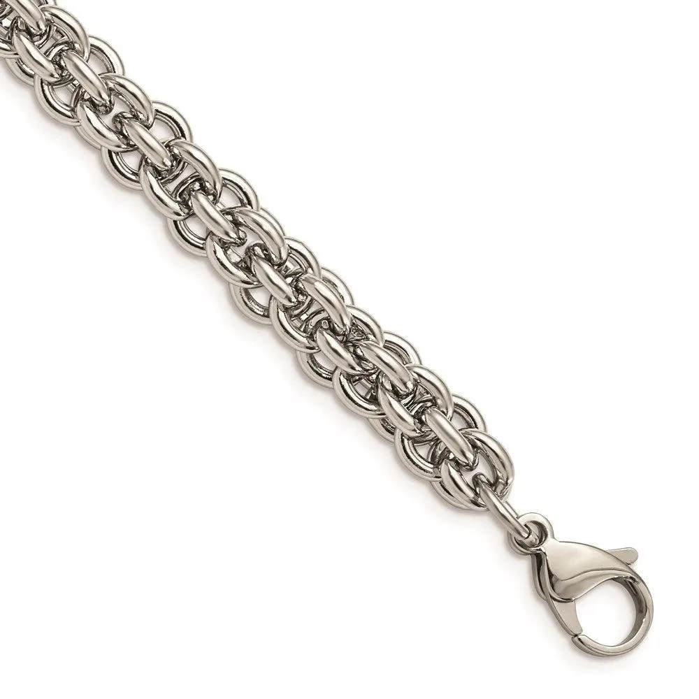 Stainless Steel Polished Fancy Link Bracelet 