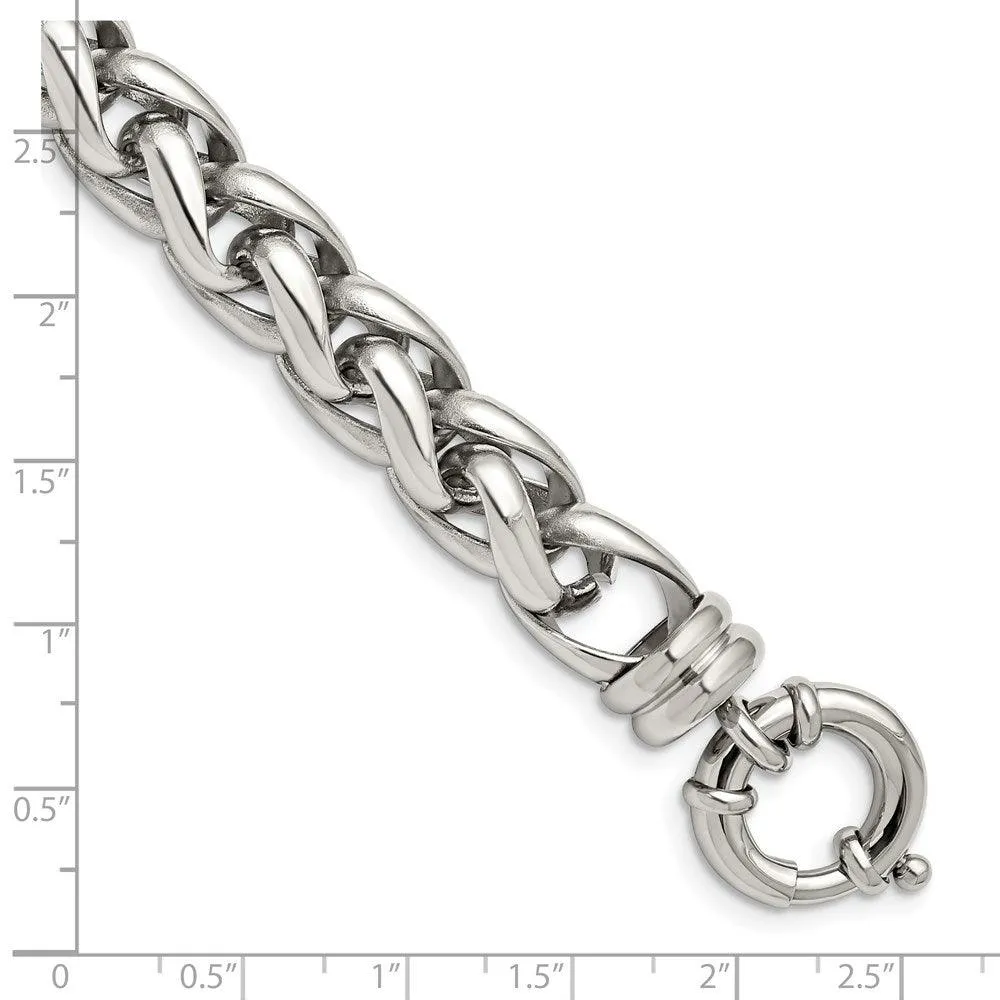 Stainless Steel Polished Fancy Link Bracelet