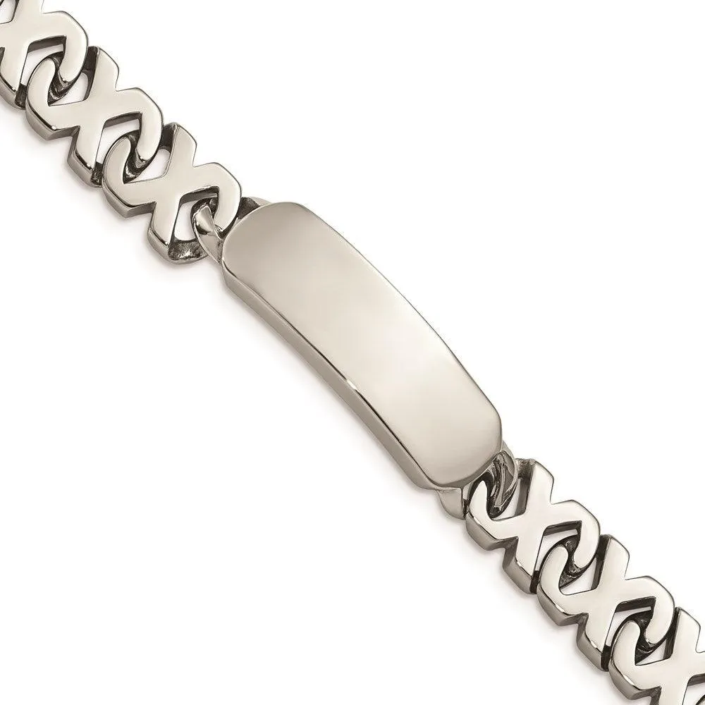 Stainless Steel Polished ID Bracelet 