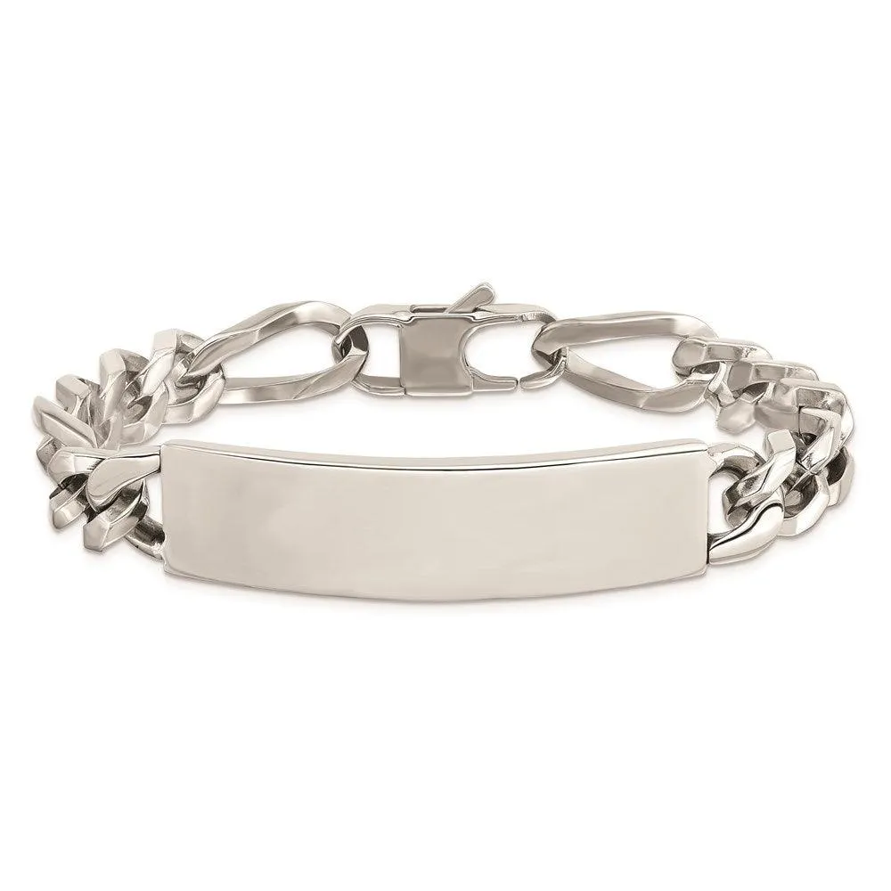 Stainless Steel Polished Large ID Bracelet