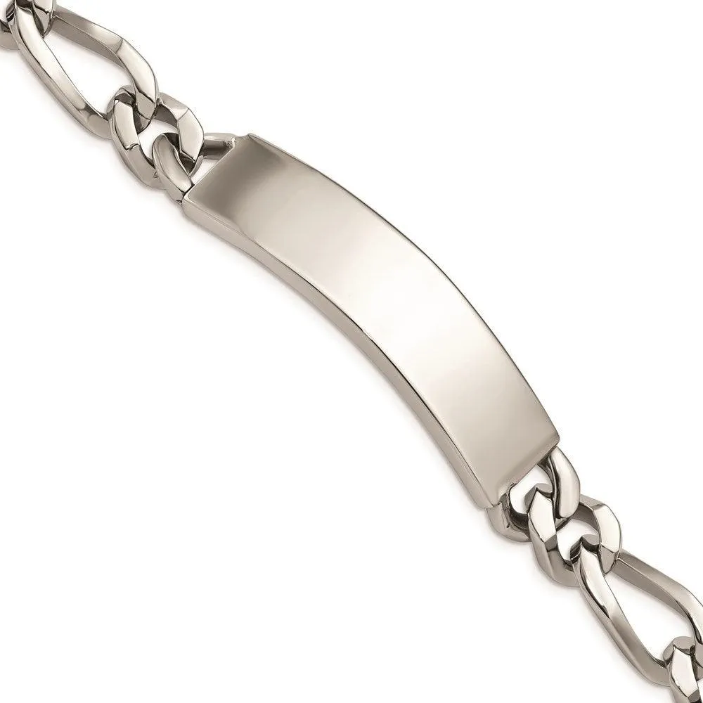 Stainless Steel Polished Large ID Bracelet 