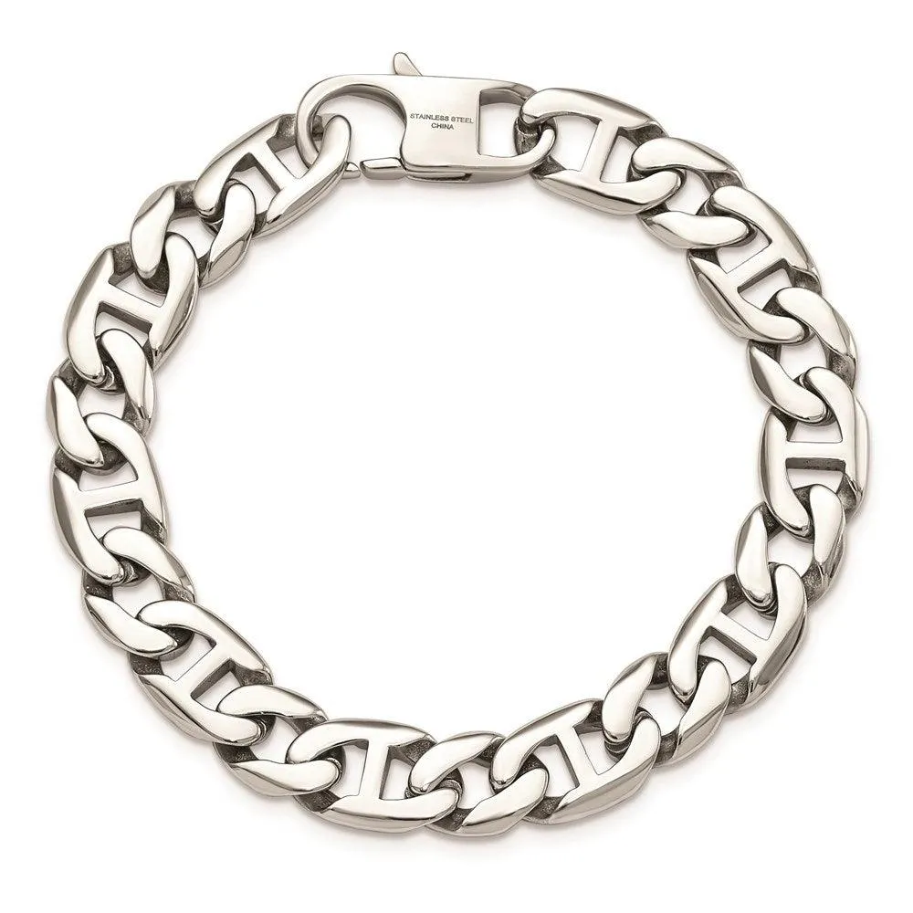 Stainless Steel Polished Links Bracelet