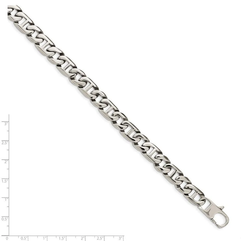 Stainless Steel Polished Links Bracelet