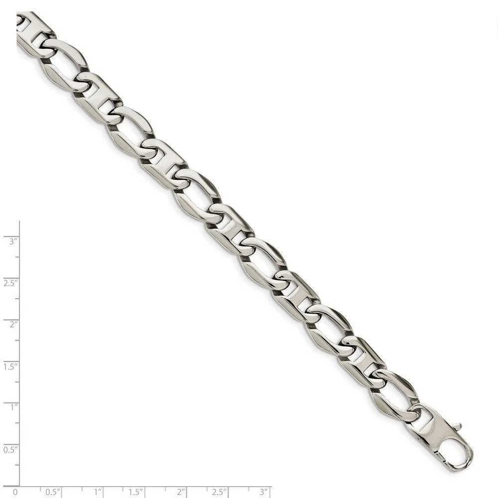 Stainless Steel Polished Open Links Bracelet