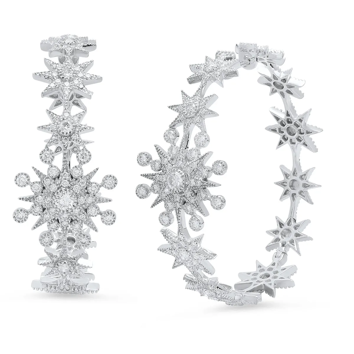 Star Hoop Earrings 