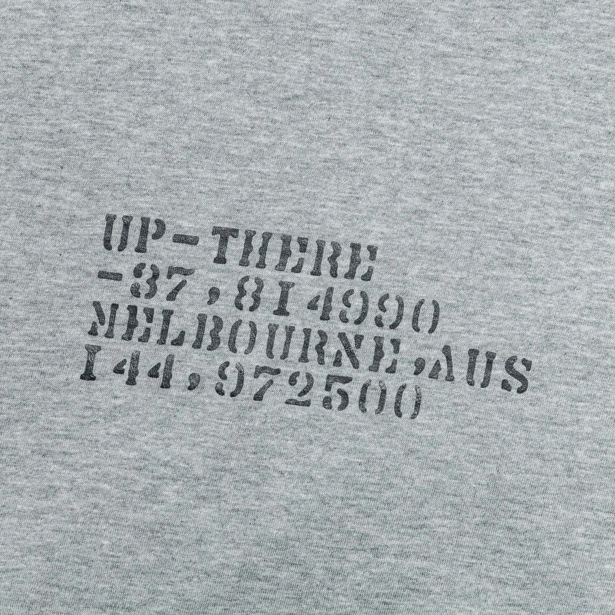 Stencil T-Shirt x UP THERE - Heather Grey