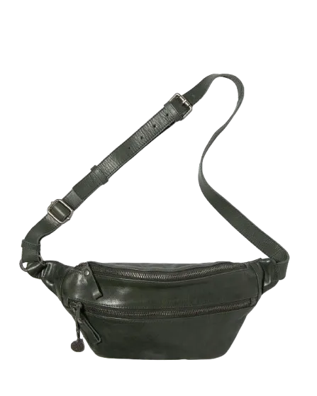 STITCH & HIDE LEATHER NEWTOWN SHOULDER CROSSBODY sling BAG petrol green - FREE WALLET POUCH