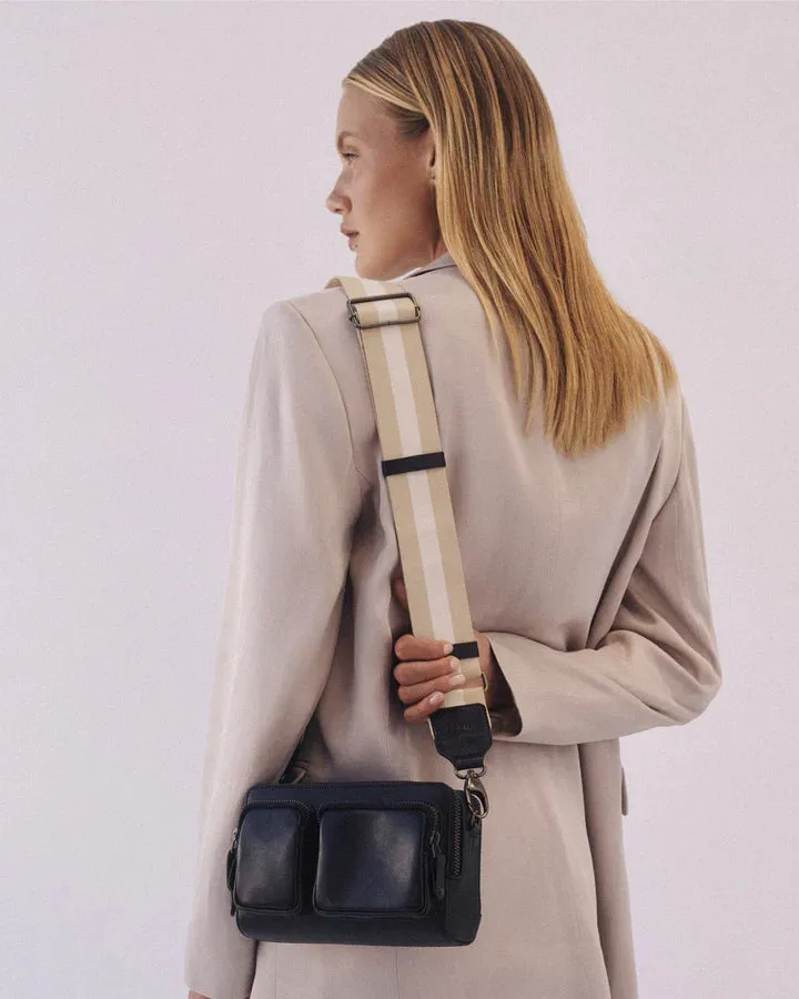Stitch & Hide Sasha Crossbody Camera Shoulder Bag Black