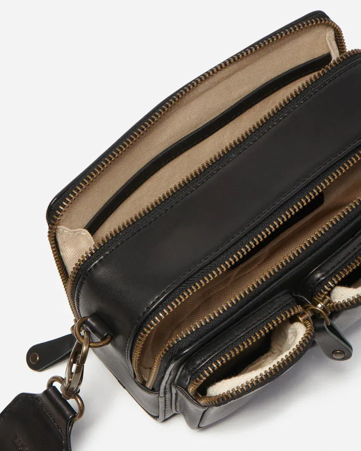 Stitch & Hide Sasha Crossbody Camera Shoulder Bag Black