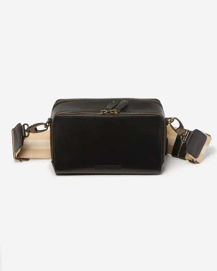 Stitch & Hide Sasha Crossbody Camera Shoulder Bag Black