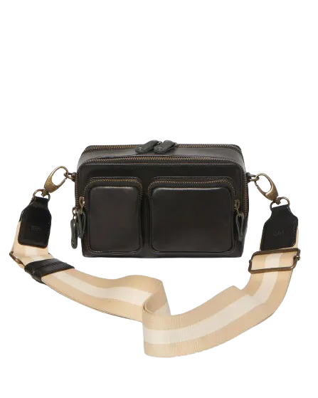 Stitch & Hide Sasha Crossbody Camera Shoulder Bag Black