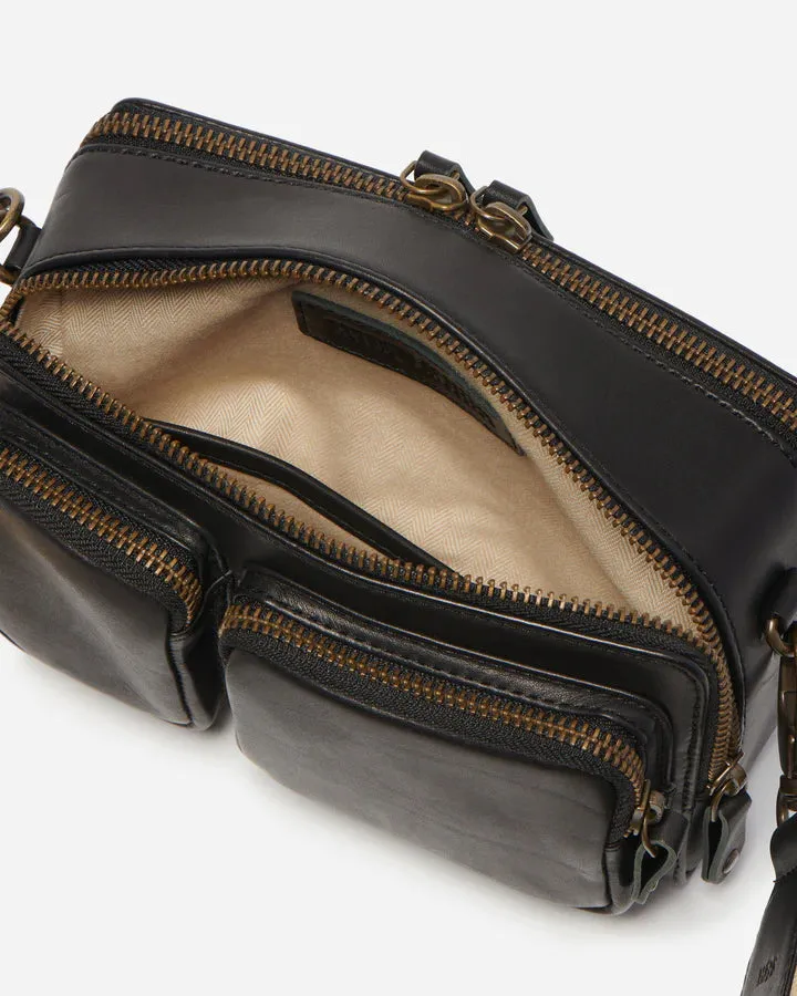 Stitch & Hide Sasha Crossbody Camera Shoulder Bag Black
