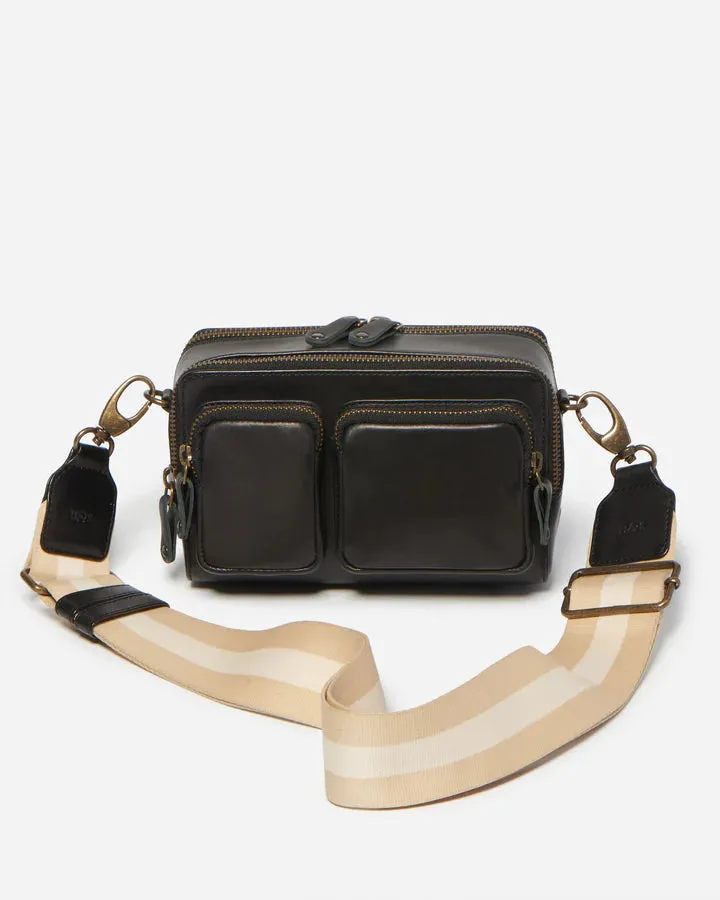 Stitch & Hide Sasha Crossbody Camera Shoulder Bag Black