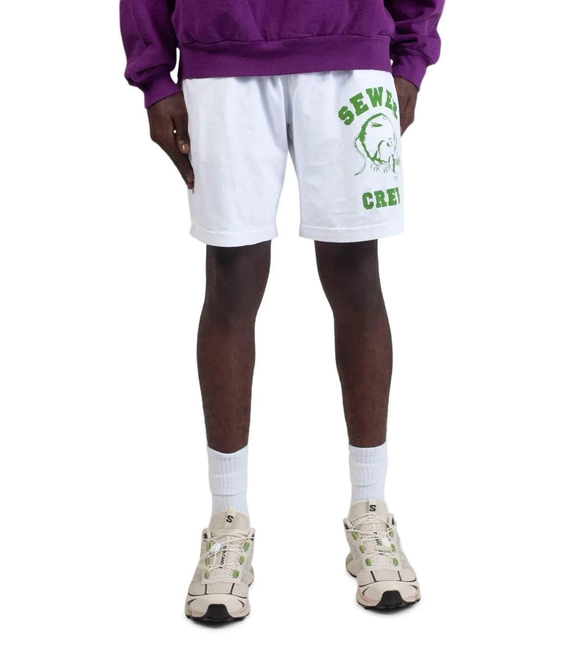 Stray Rats Sewer Crew Jammer Short White