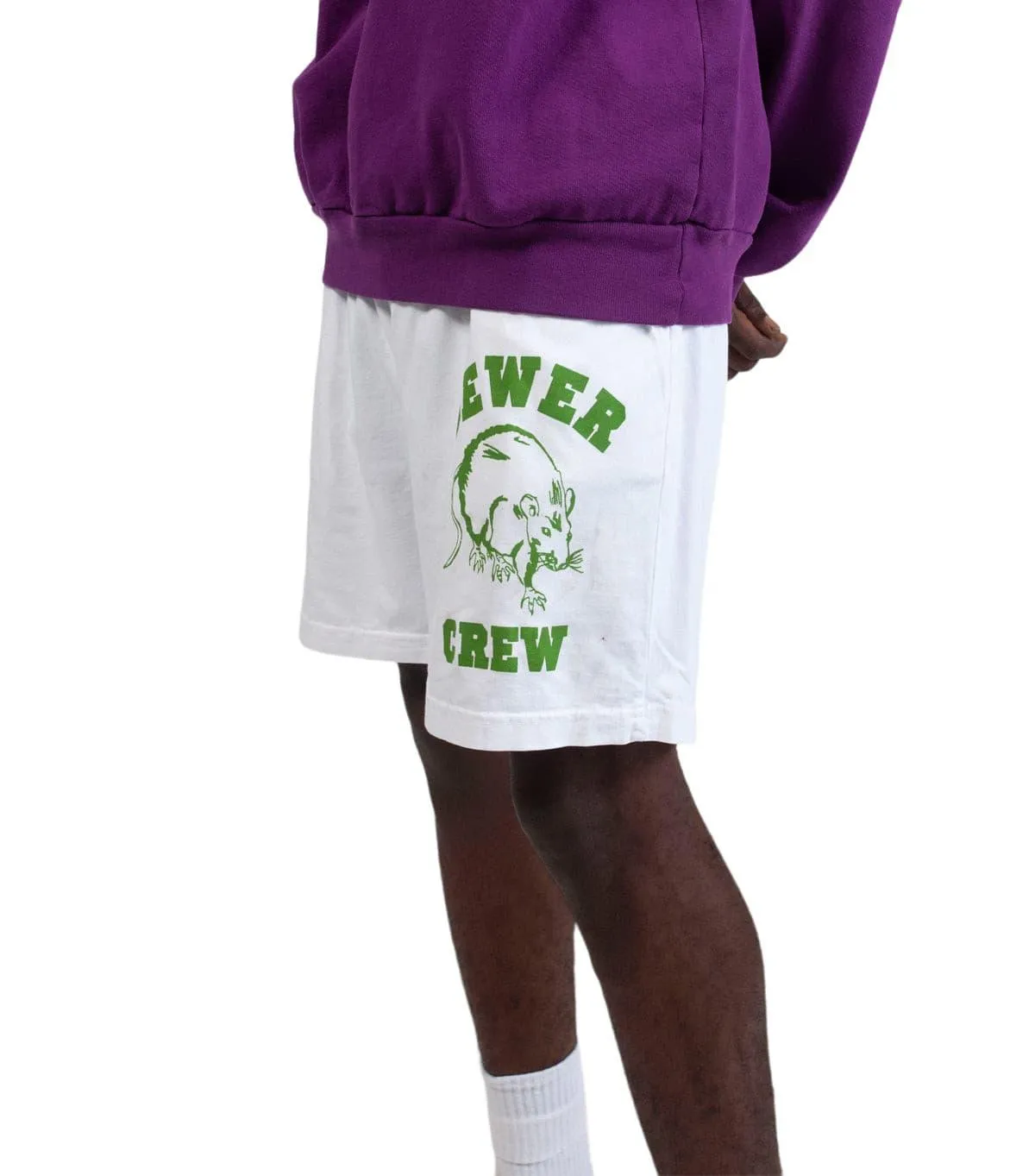 Stray Rats Sewer Crew Jammer Short White