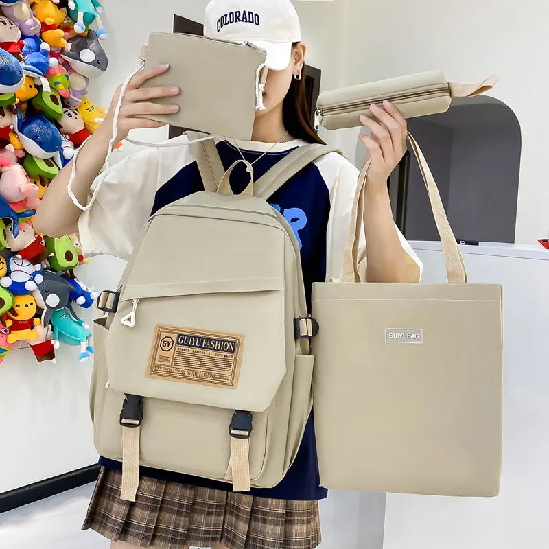 Student large capacity backpack simple backpack