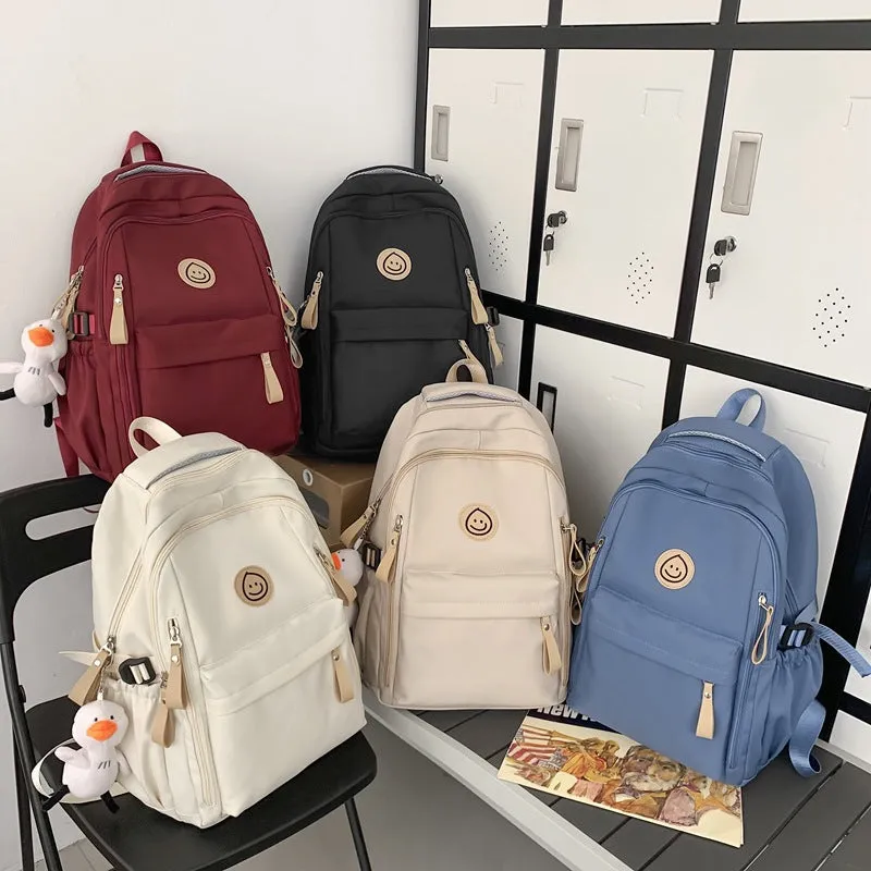 Student school bag casual multi-pocket backpack 
