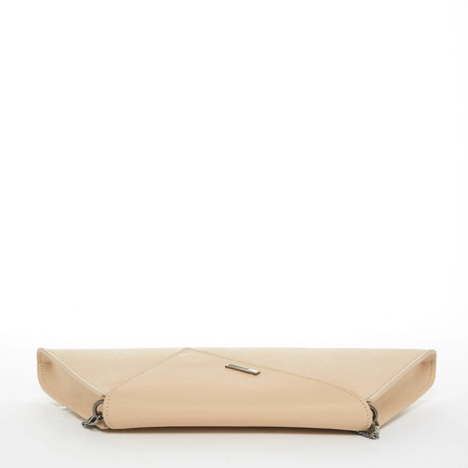 SUSU Angelica Nude Leather Clutch Chain Shoulder bag