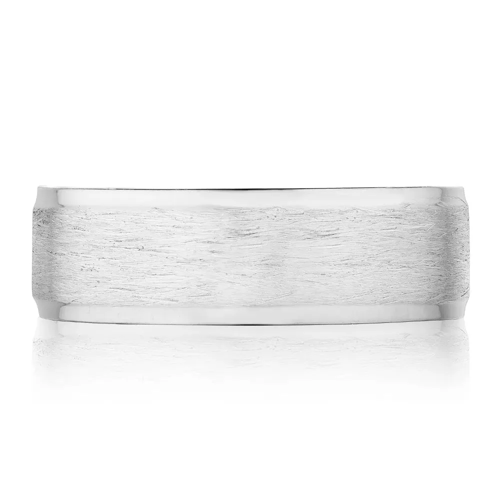 Tacori 18k Gold Men's Classic Bevel Edge Brushed Finish Wedding Band 