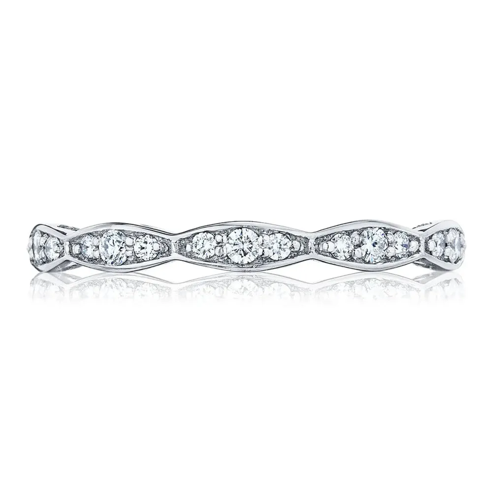 Tacori 18k Marquise Design Diamond Wedding Band 