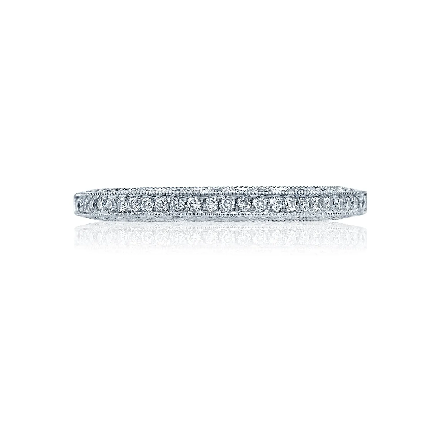Tacori Classic Crescent Pave Diamond Wedding Band 
