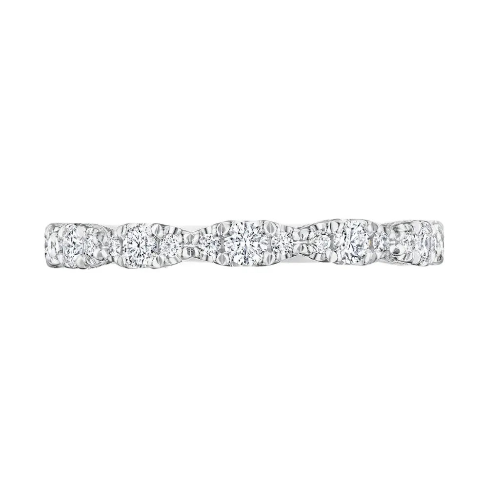 Tacori Petite Crescent, RoyalT Marquise Shape Design Detail Wedding Band 