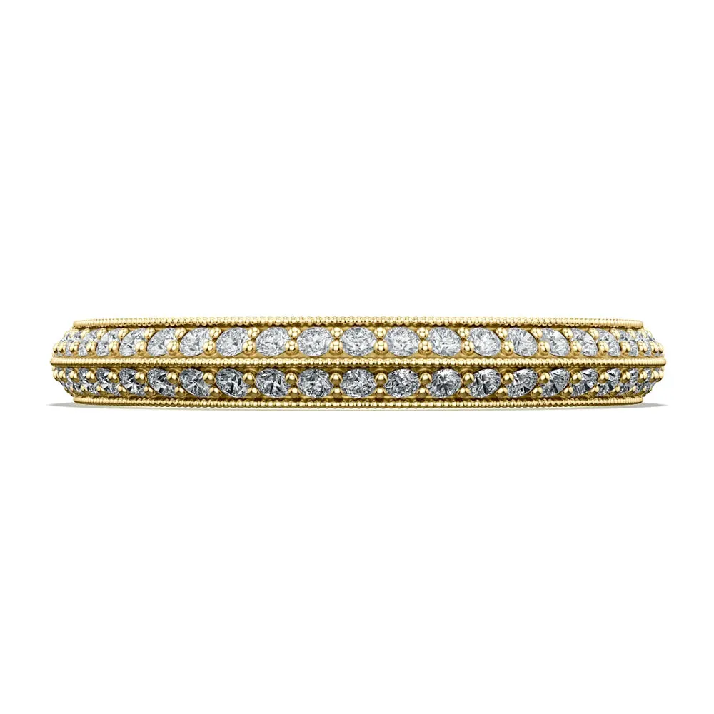 Tacori Sculpted Crescent Knife Edge Wedding Band 