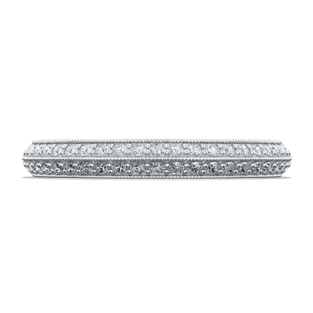 Tacori Sculpted Crescent Knife Edge Wedding Band 