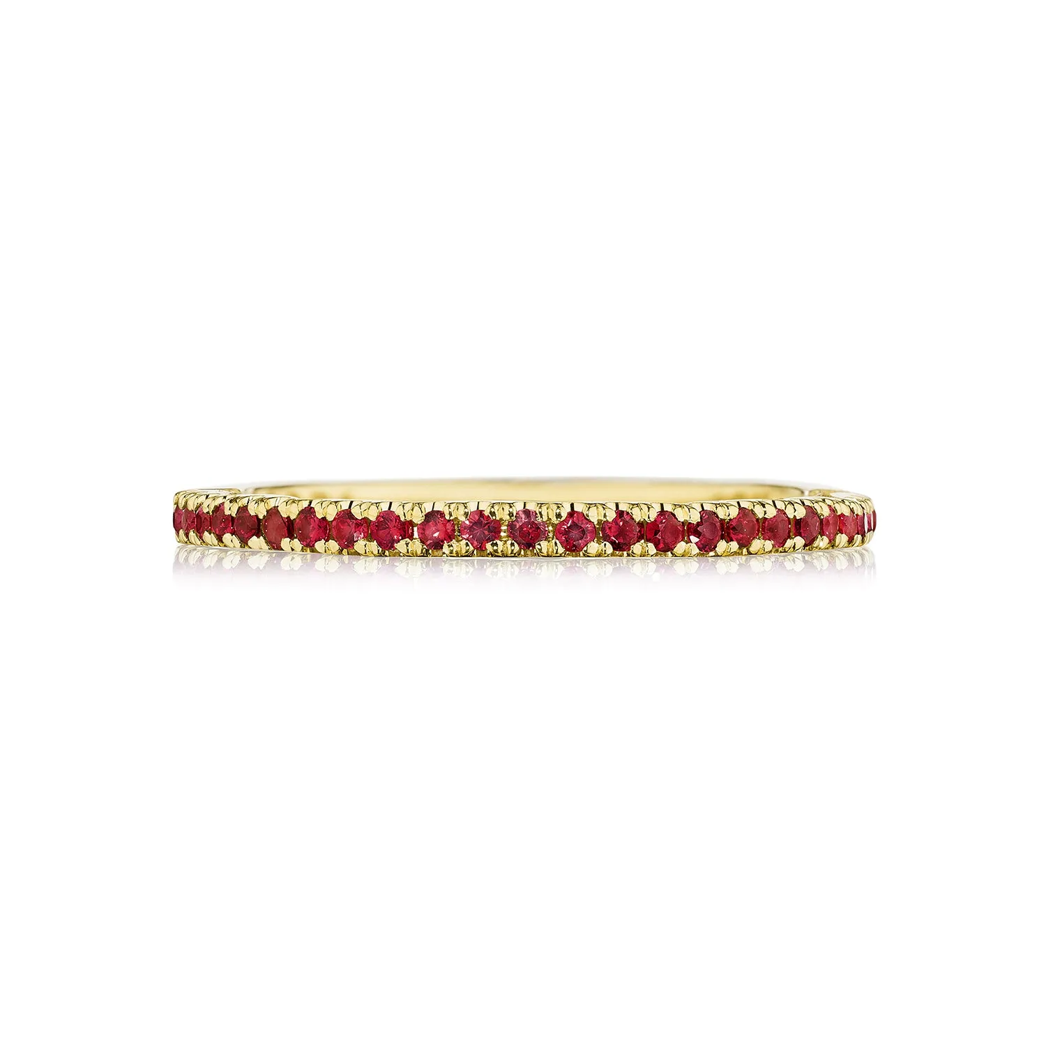 Tacori Sculpted Crescent String of Rubies Ring 