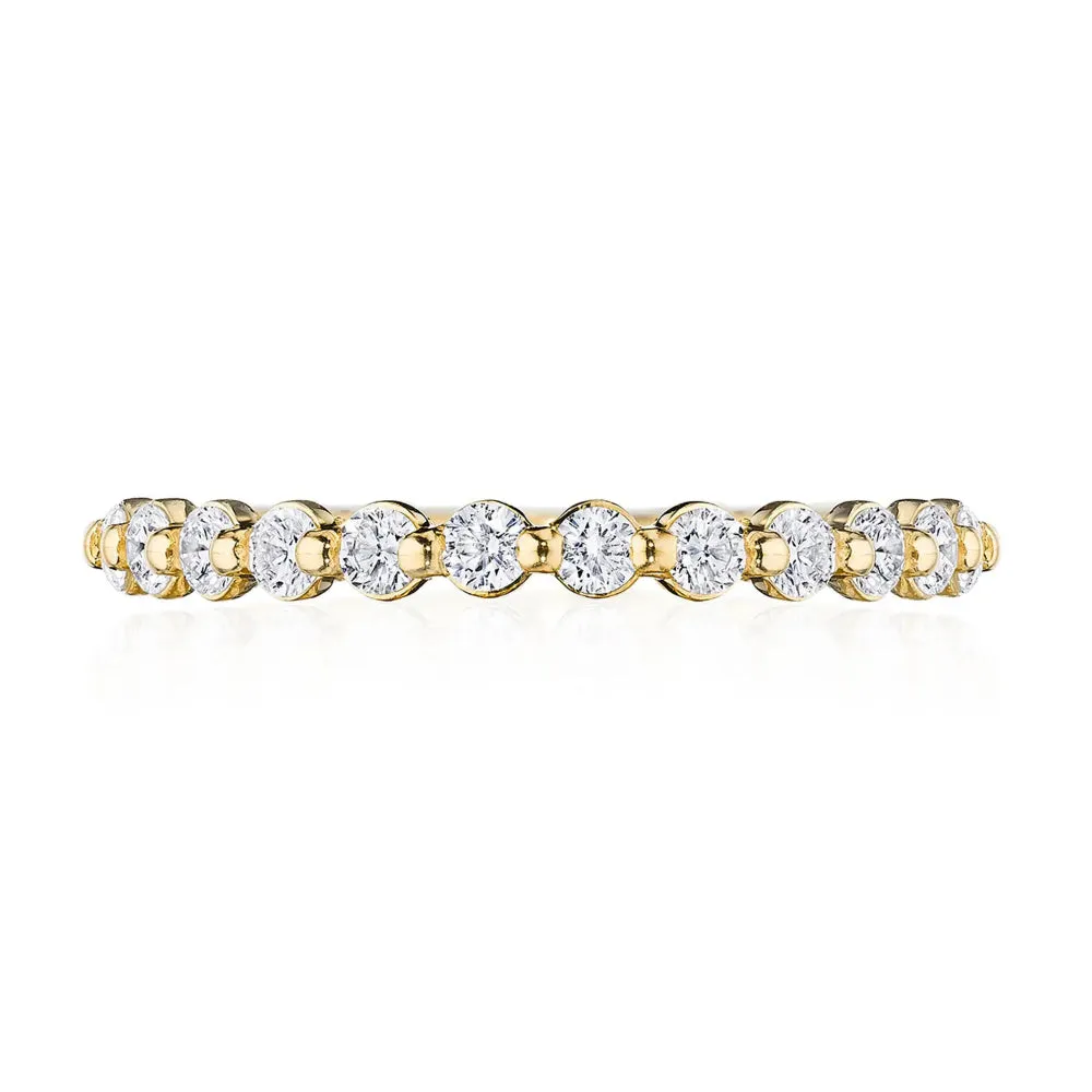 Tacori Sculpted Crescent Two-Prong Diamond Band 
