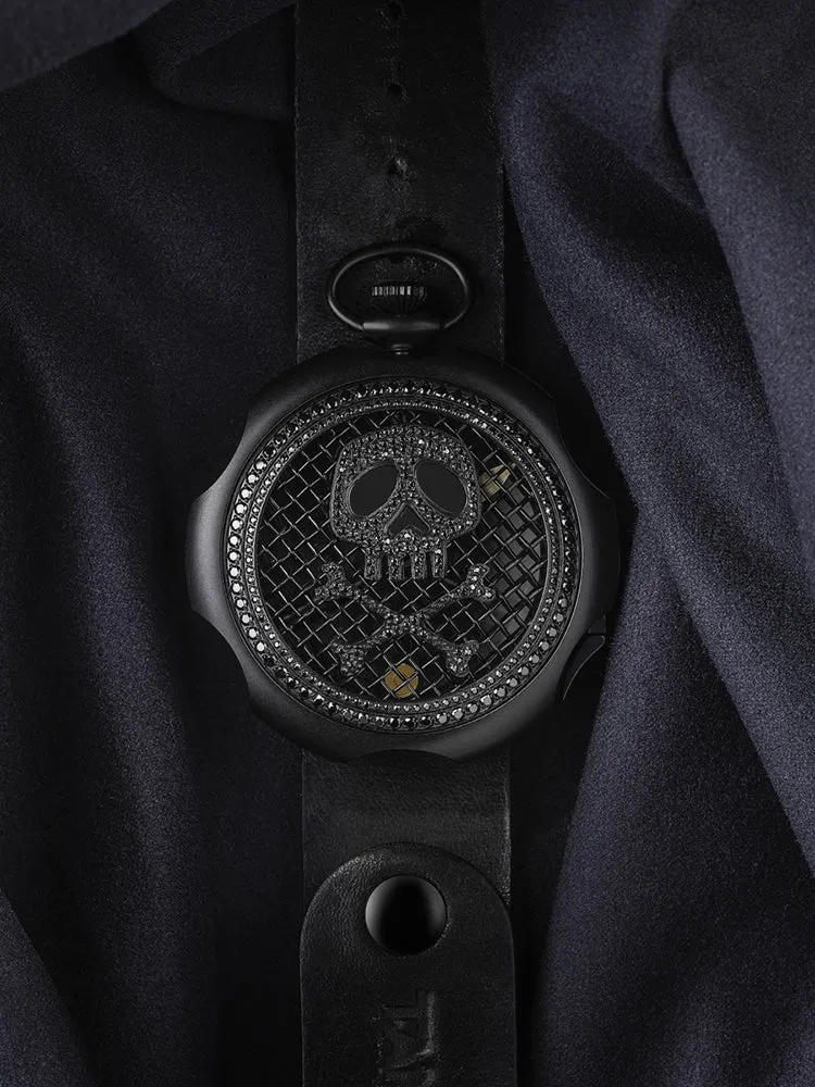 TAMBOORO Men??s watch - BULLET BLACK PVD - ZIRCONIA TB-102-BK-ZB-BK-CP