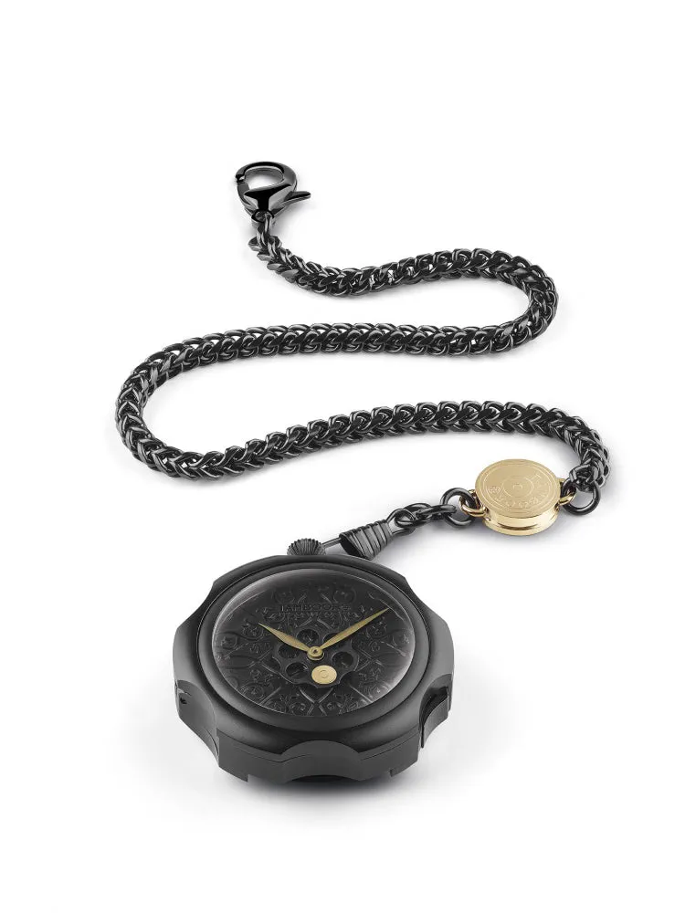 TAMBOORO Men??s watch - TATTOO - BLACK PVD - TB-101-BK-BK-CP