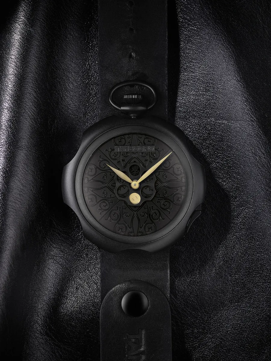 TAMBOORO Men??s watch - TATTOO - BLACK PVD - TB-101-BK-BK-CP