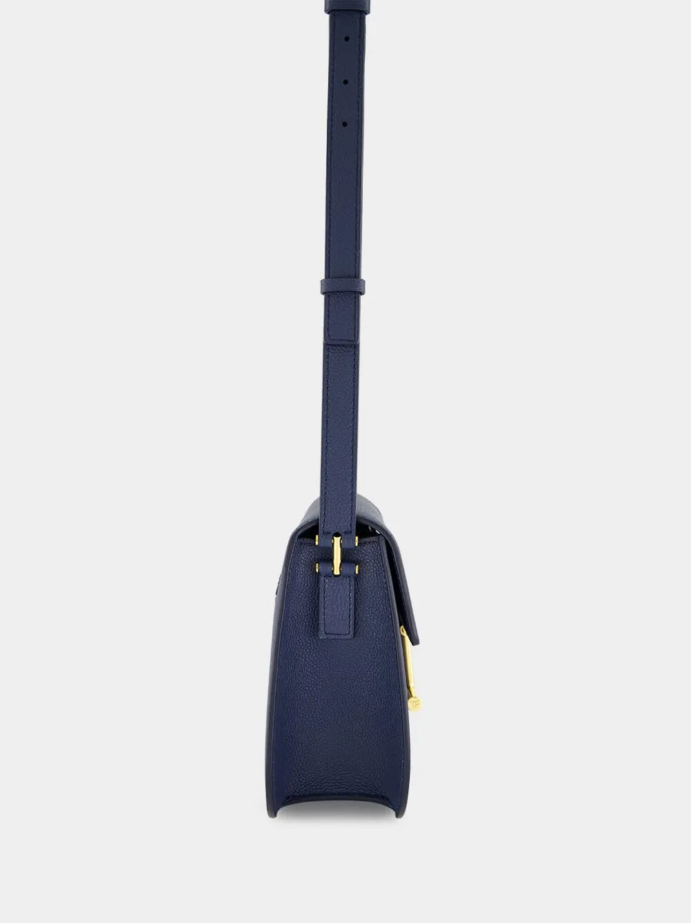 Tara Mini Crossbody in Blue Denim Leather