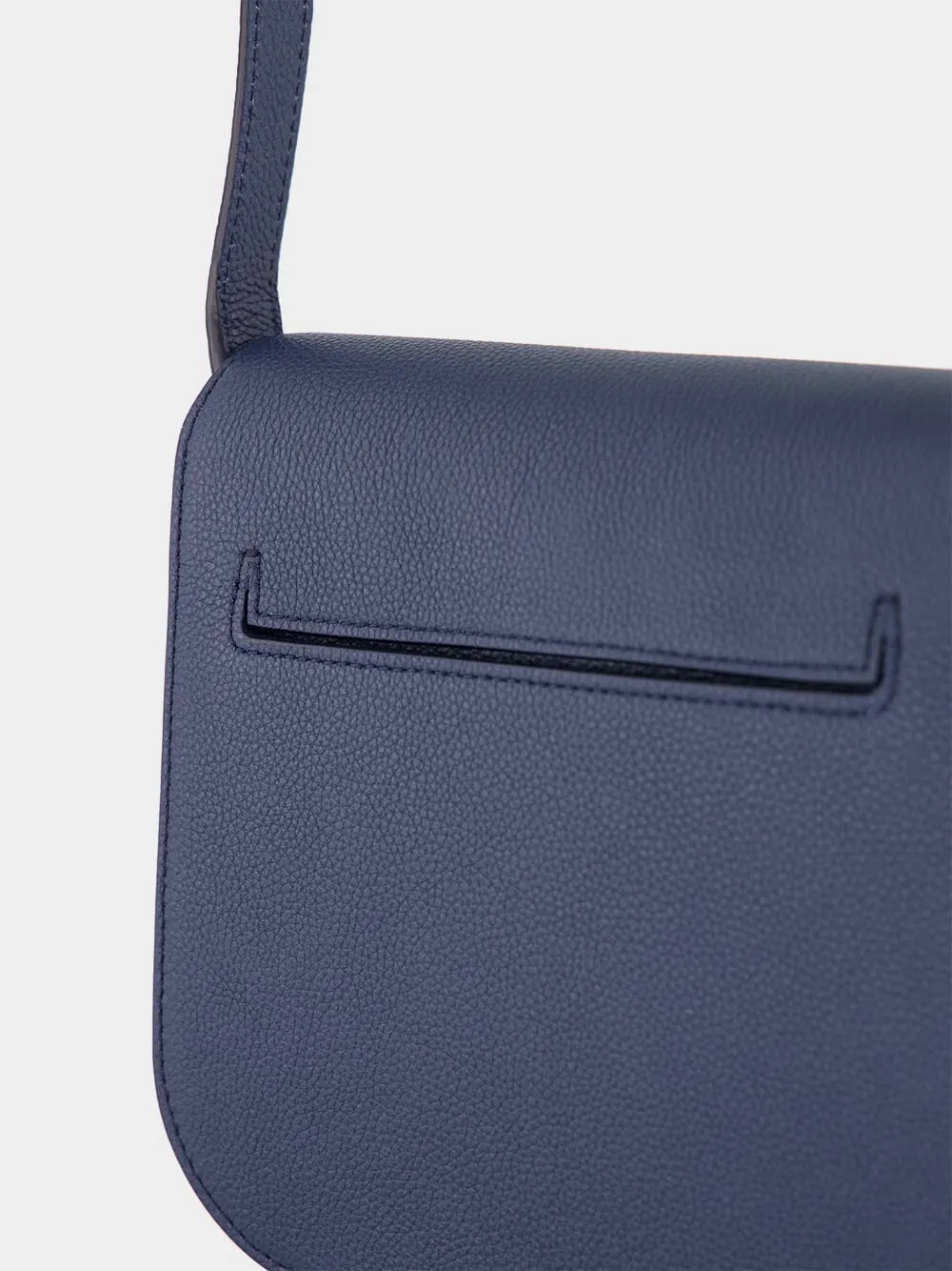 Tara Mini Crossbody in Blue Denim Leather