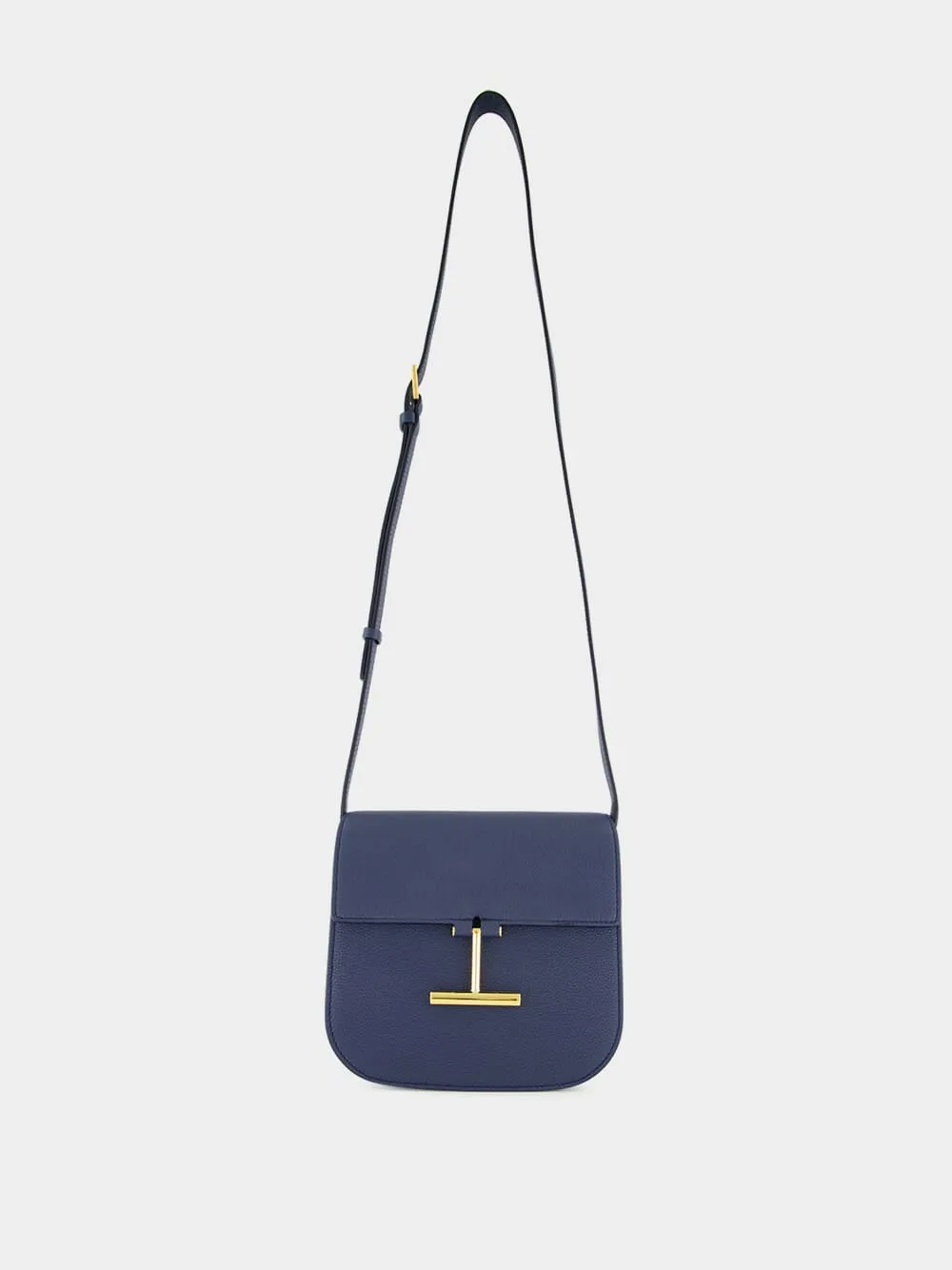 Tara Mini Crossbody in Blue Denim Leather