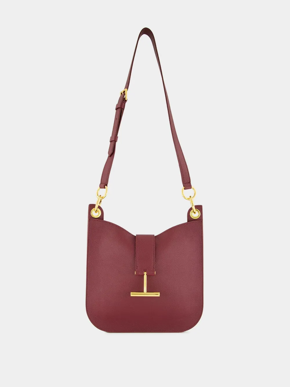 Tara Small Shoulder Bag in Red Plum