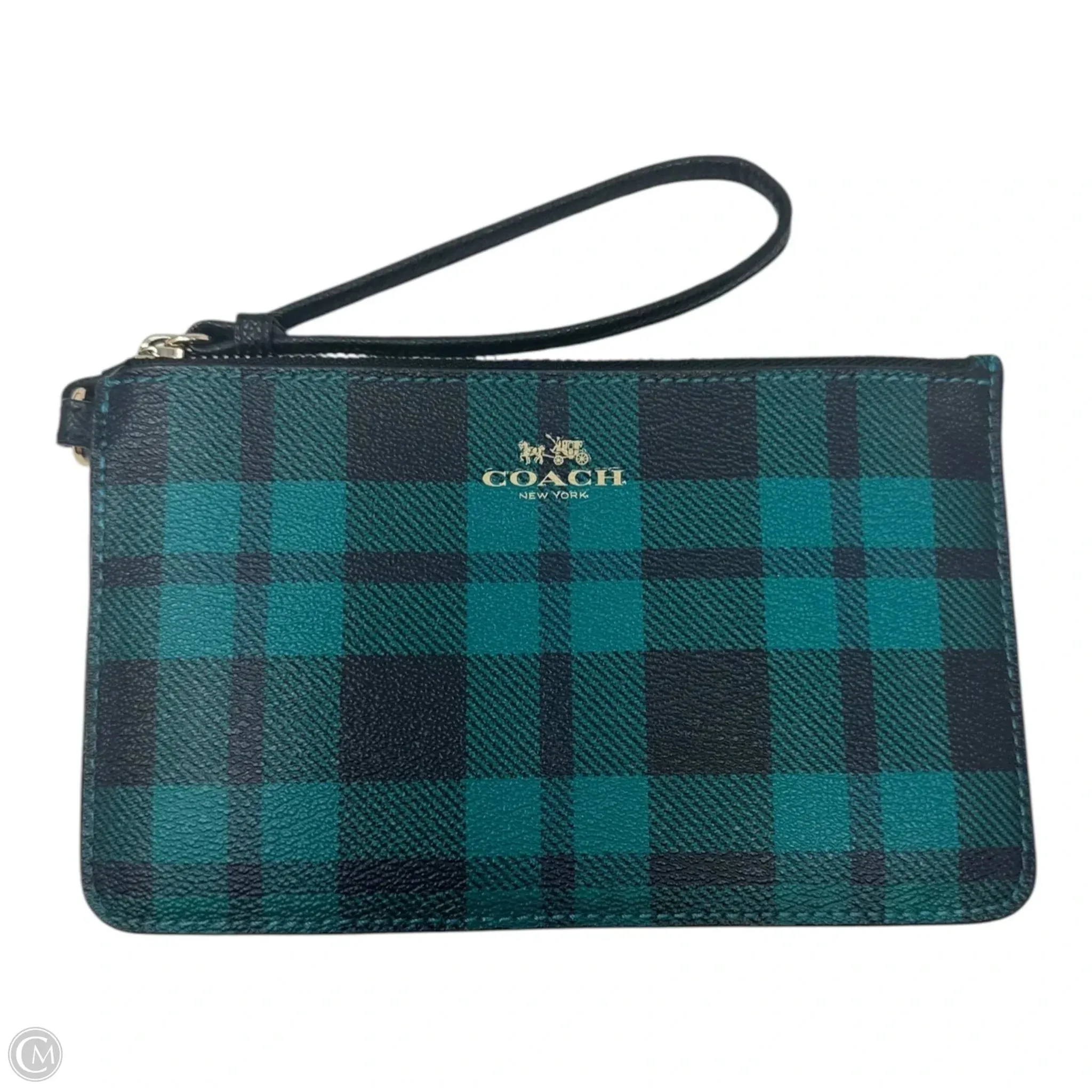 Tartan Wristlet Designer By Coach, Size: Small fashion handbags 2025