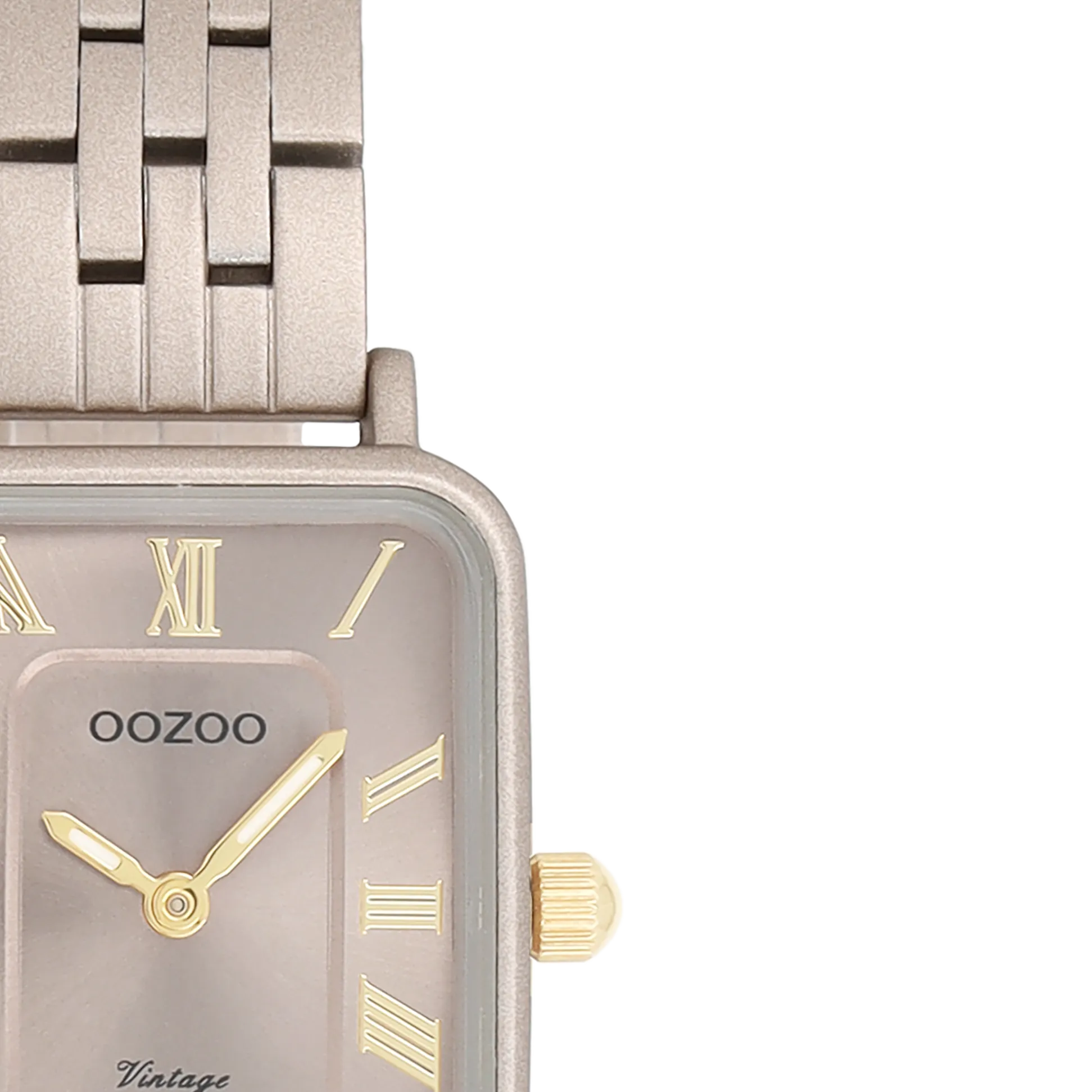 Taupe OOZOO watch with stainless steel bracelet - C20412