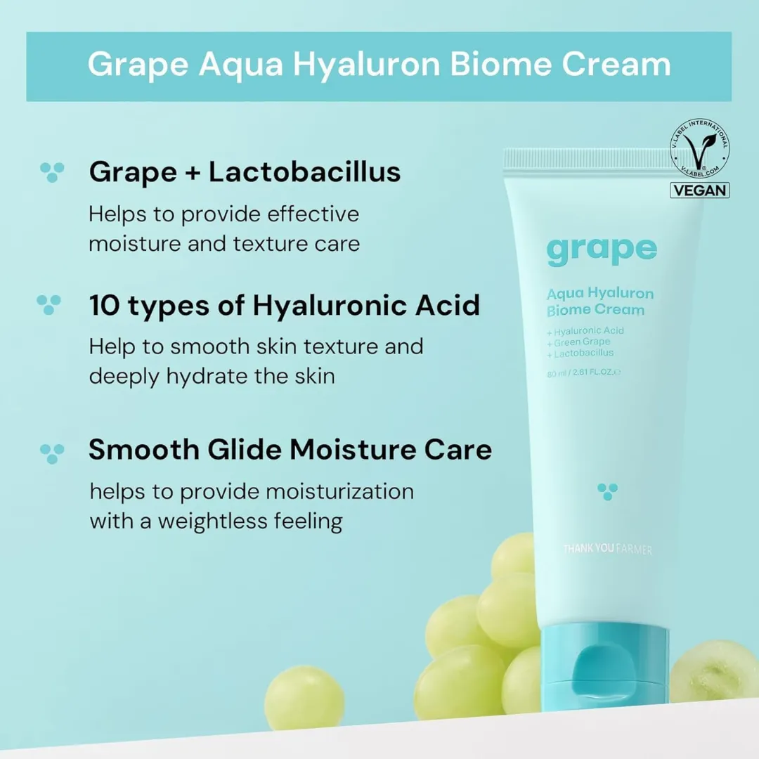 Thank You Farmer Grape Aqua Hyaluron Biome Cream