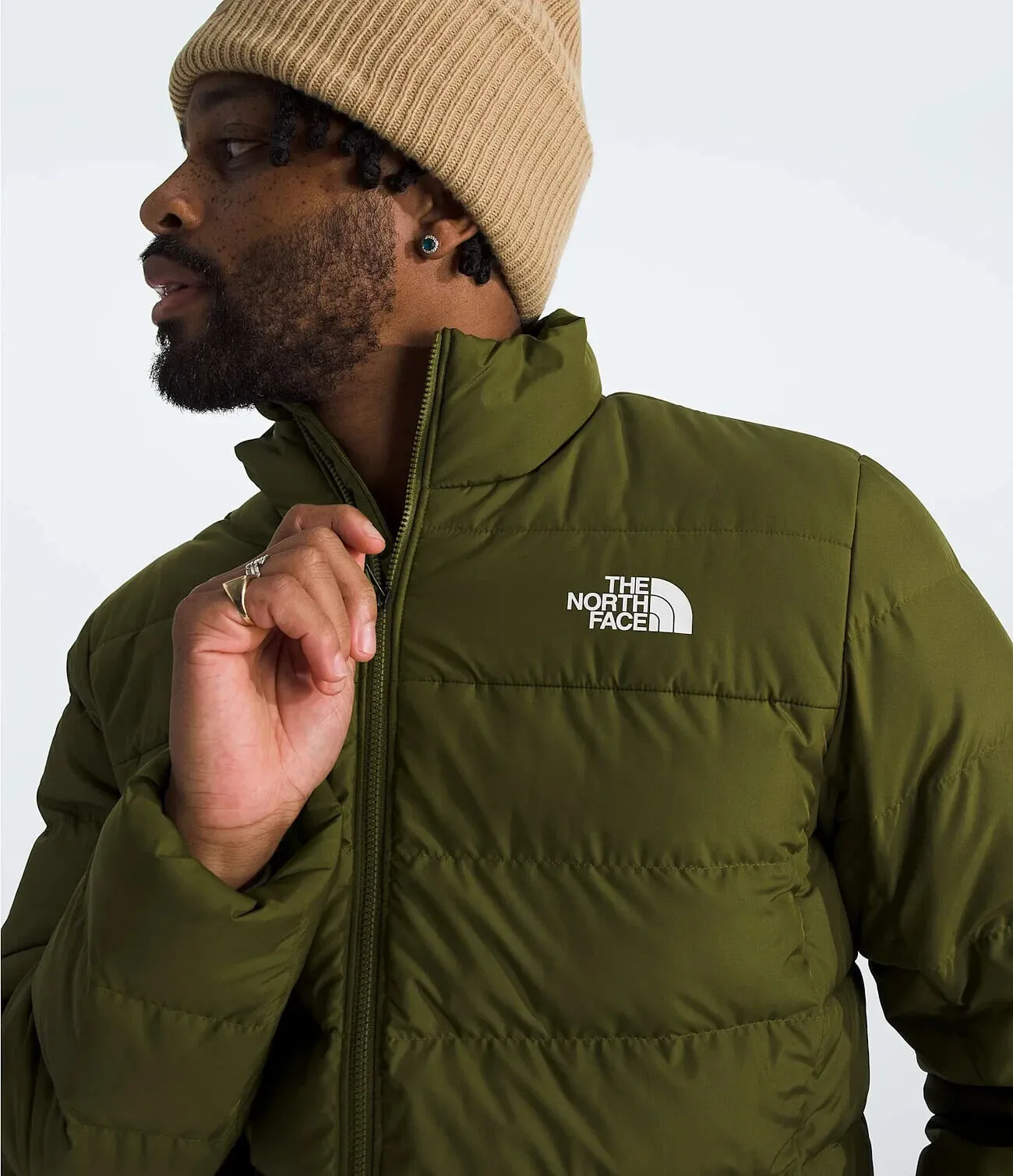 The North Face Aconcagua 3 NF0A84HZPIB Jacket Men's 2XL Olive Full Zip APP1167