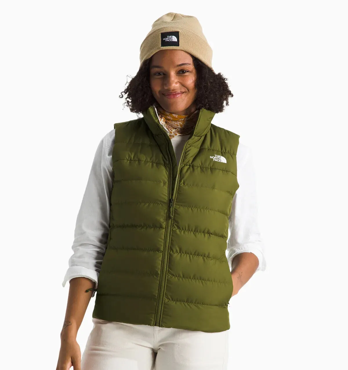 The North Face Aconcagua 3 NF0A84JPPIB Vest Men's 3XL Olive Full Zip APP1166