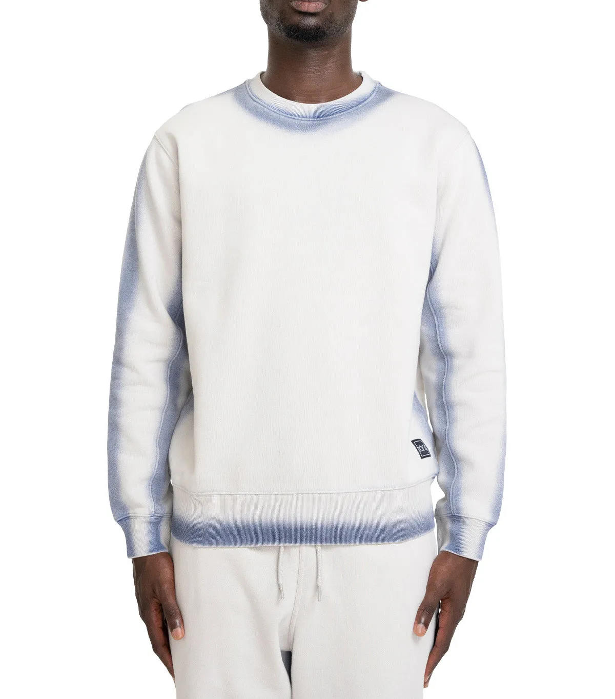 The Trilogy Tapes Overdyed Crew Grey Blue