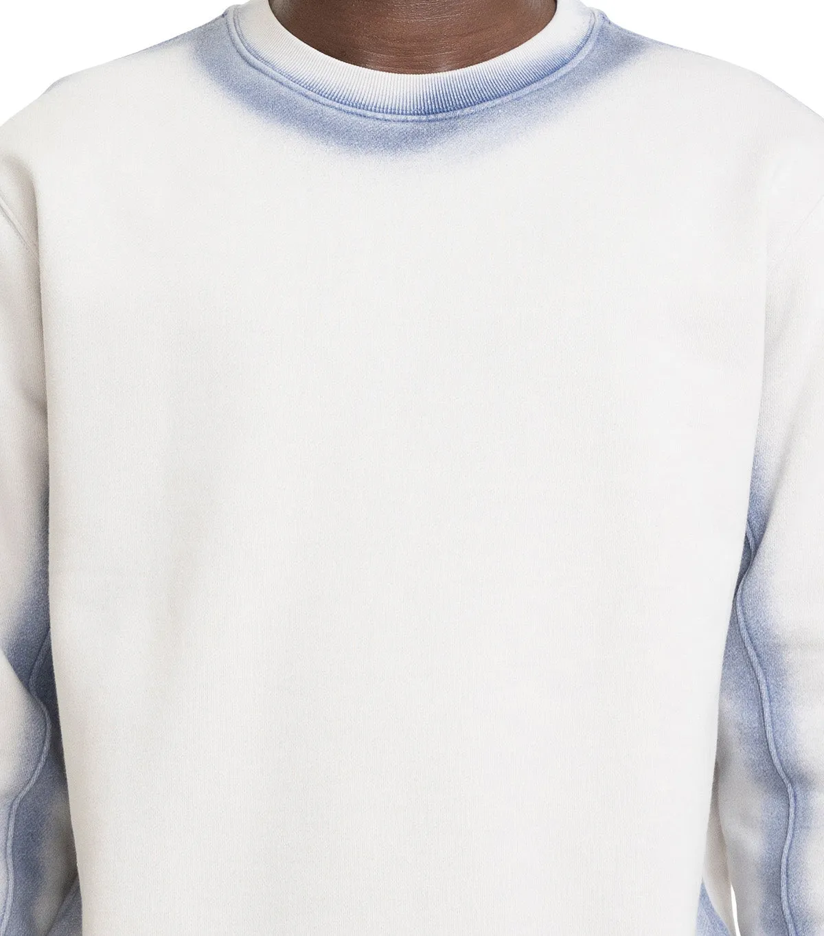 The Trilogy Tapes Overdyed Crew Grey Blue
