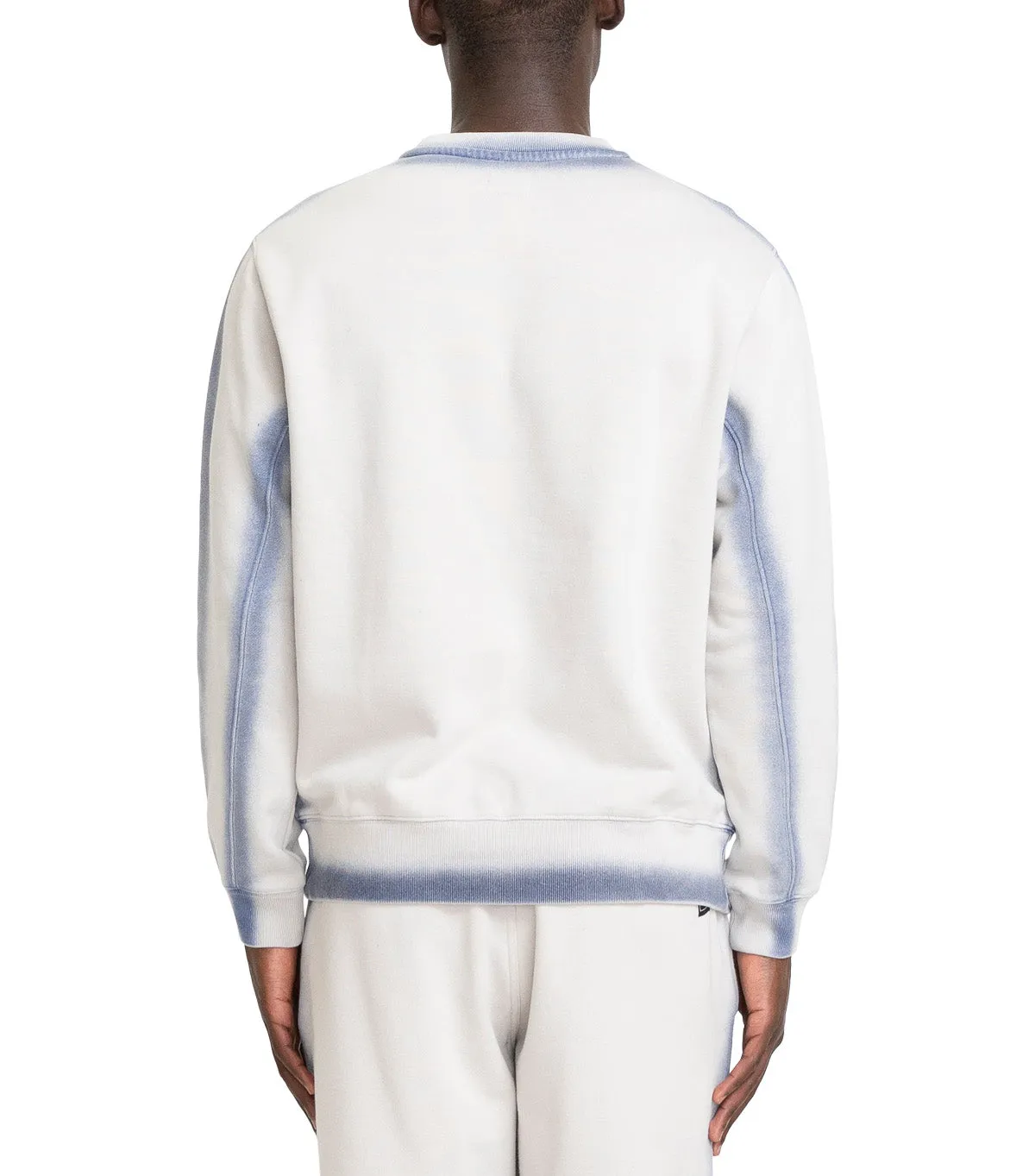 The Trilogy Tapes Overdyed Crew Grey Blue