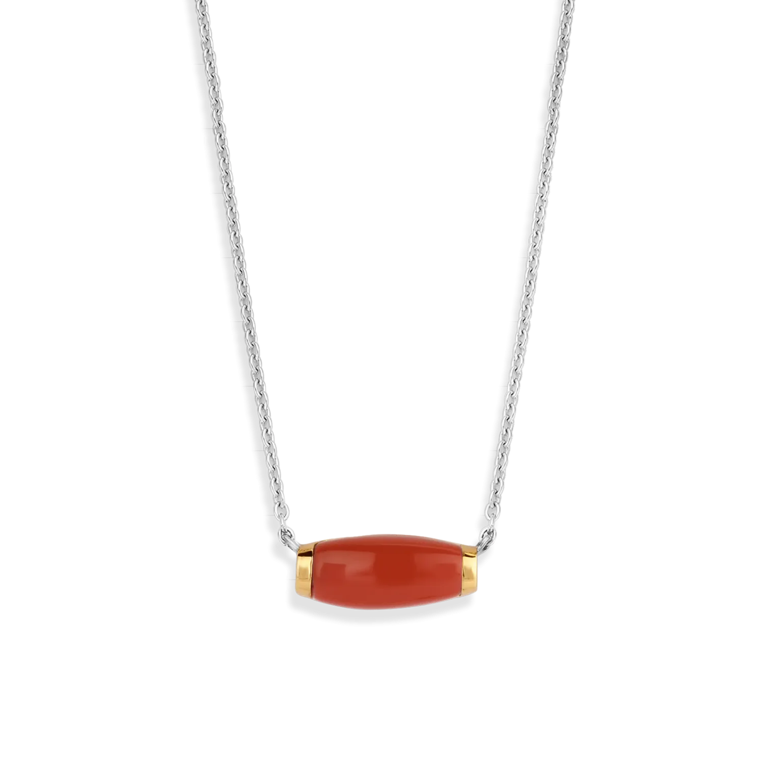 TI SENTO - Milano Coral Pendant Necklace 